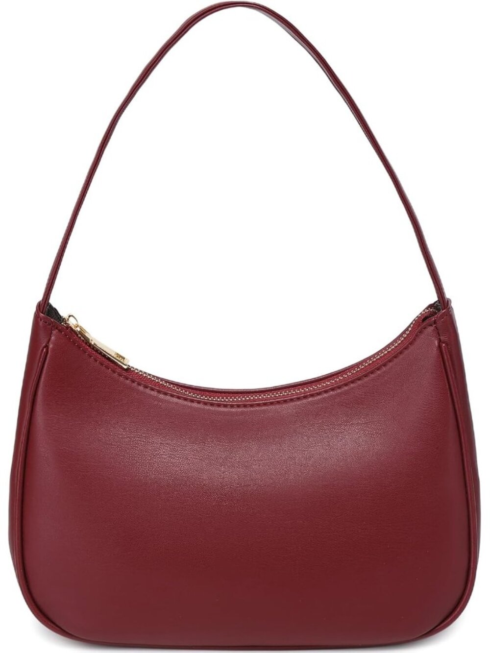 Women Cherry Red Shoulder Tote Bag Cute Hobo Mini Clutch Zipper Bag